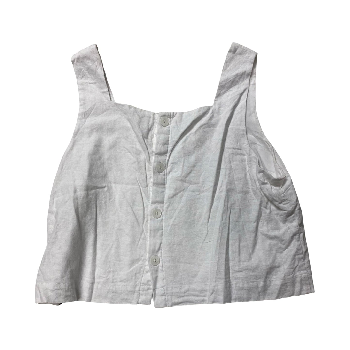 Top Sleeveless By Gap In White, Size:L