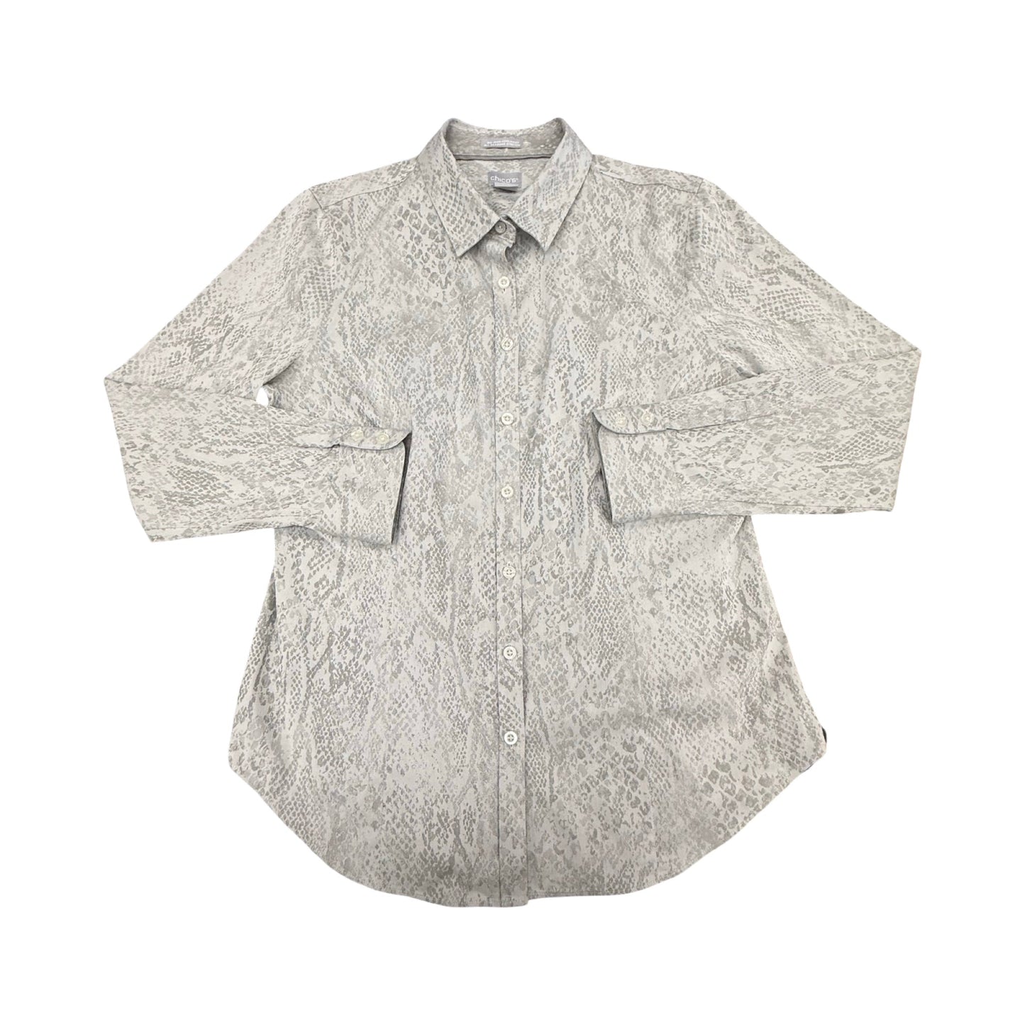 Top Ls By Chicos In Grey, Size:10