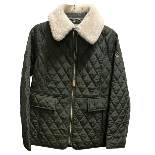 COAT PUFFER & QUILTED by MICHAEL BY MICHAEL KORS In GREEN, Size: M