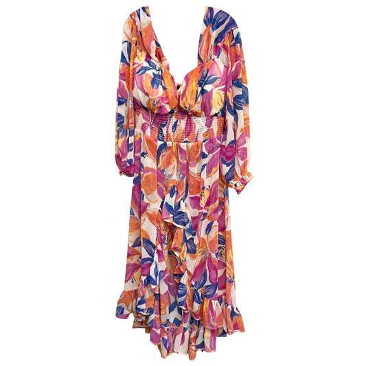 Coverup Casual Midi By Ashley Stewart In Multi, Size:Xl