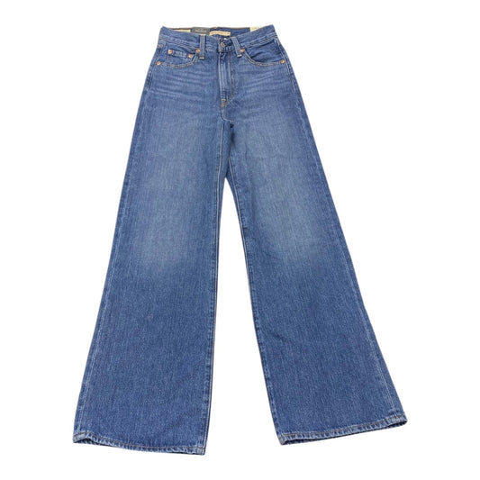 Jeans Wide Leg By Levis In Blue, Size:24