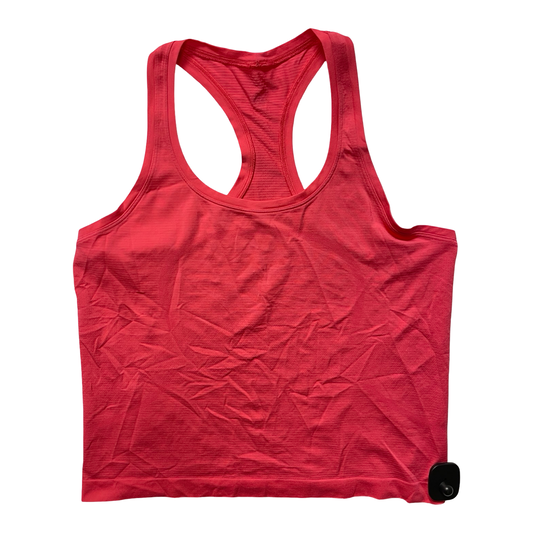 Athletic Tank Top By Lululemon In Pink, Size:10