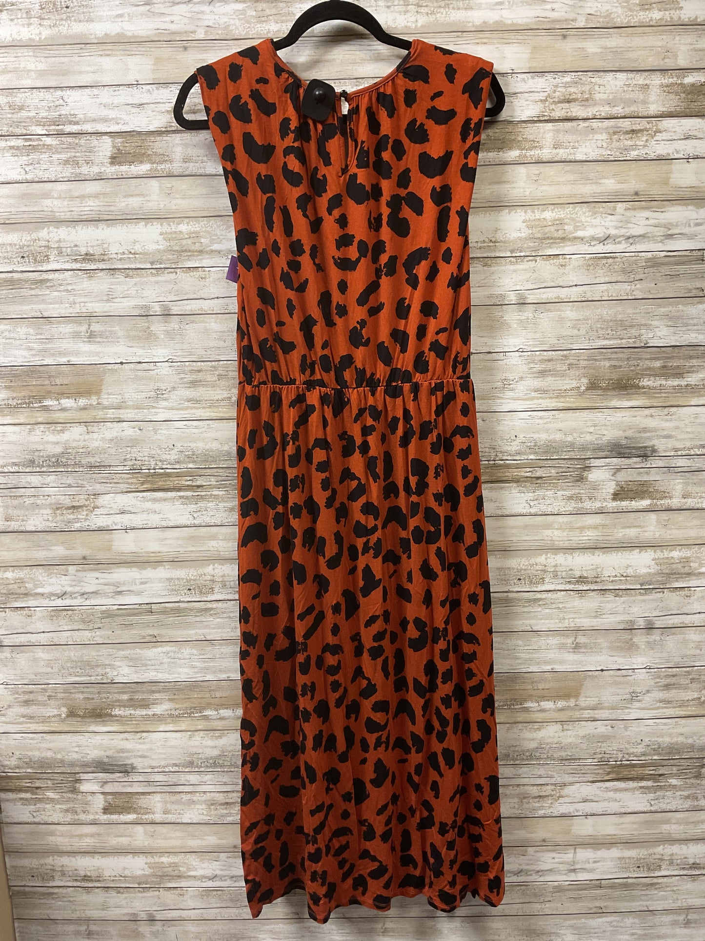 Dress Casual Maxi By Lularoe In Black & Orange, Size:M