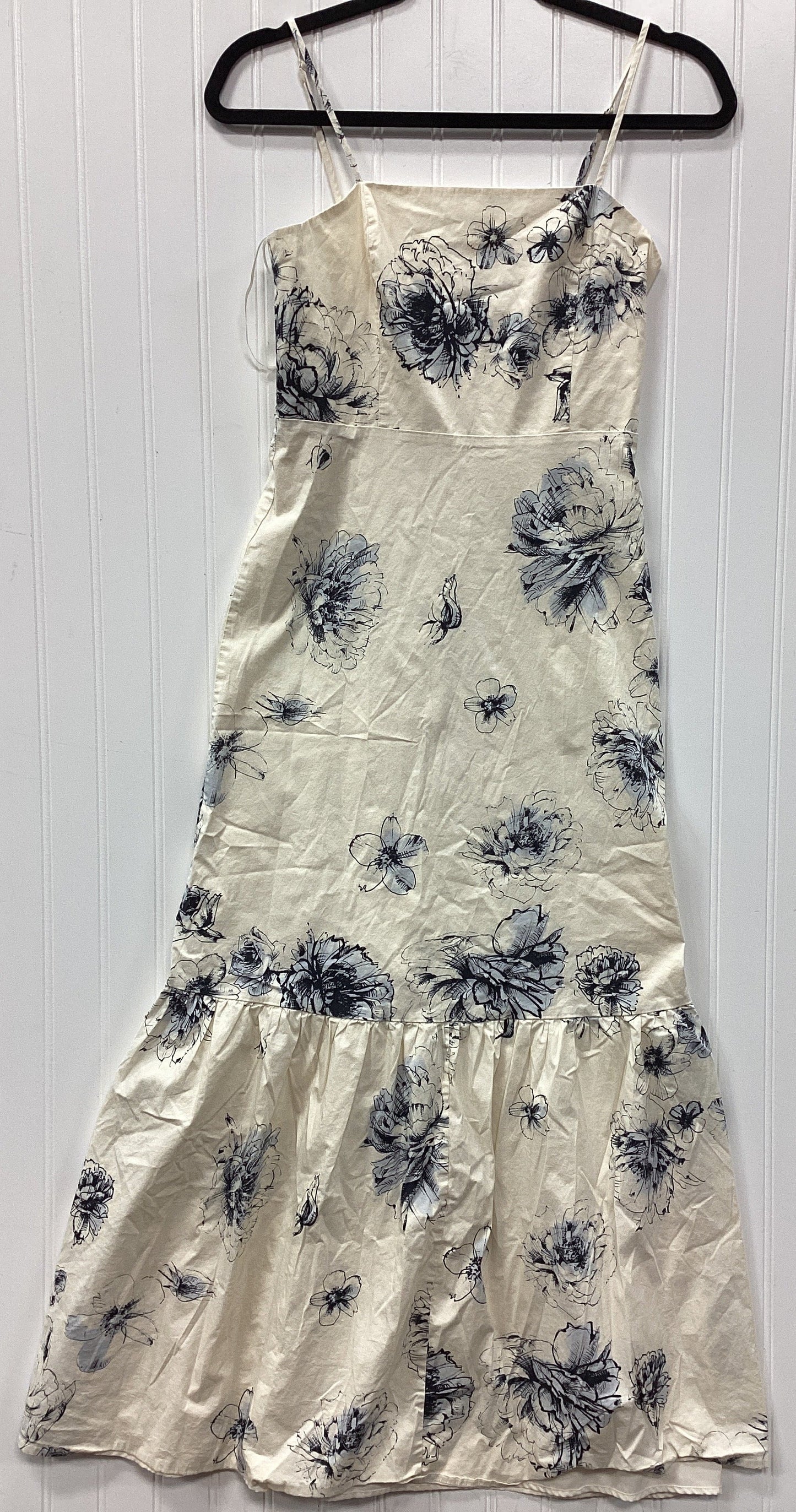 Dress Casual Maxi By Express In Cream, Size:Xs