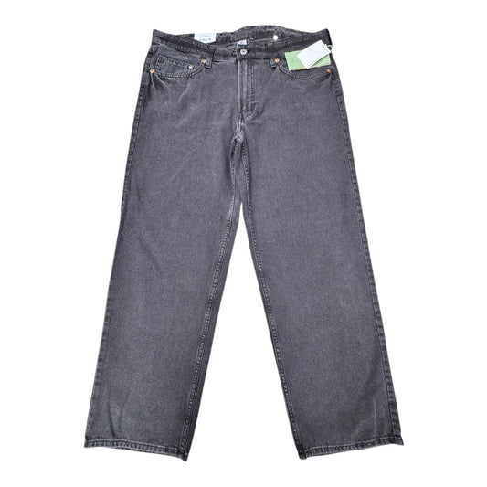 Jeans Wide Leg By &DENIM In Black, Size:14