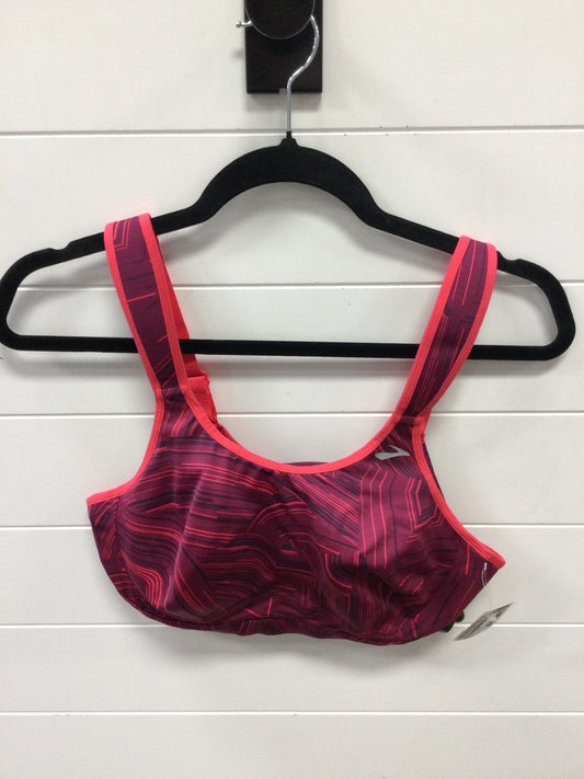 Athletic Bra By Brooks In Pink & Purple, Size:M