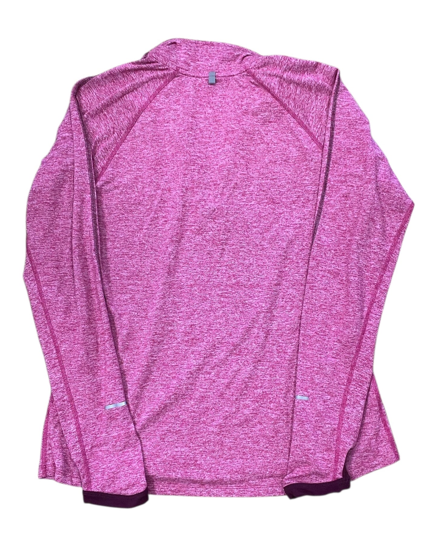 Athletic Top Ls Collar By Nike In Pink, Size:L