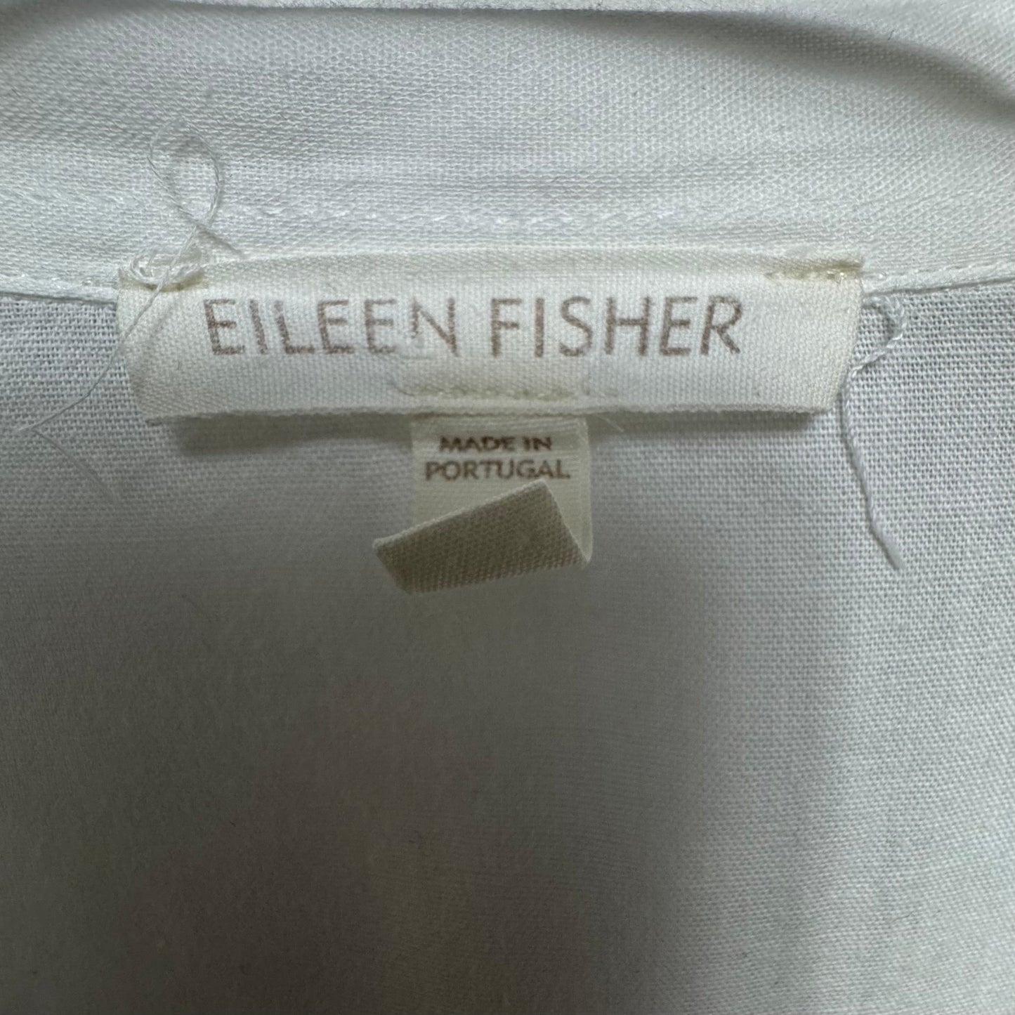 Tunic Long Sleeve By Eileen Fisher In White, Size: Xl