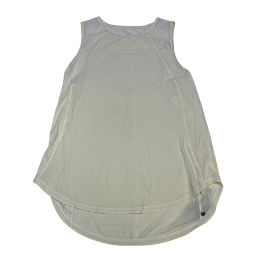 Athletic Tank Top By Lululemon In Cream, Size:S
