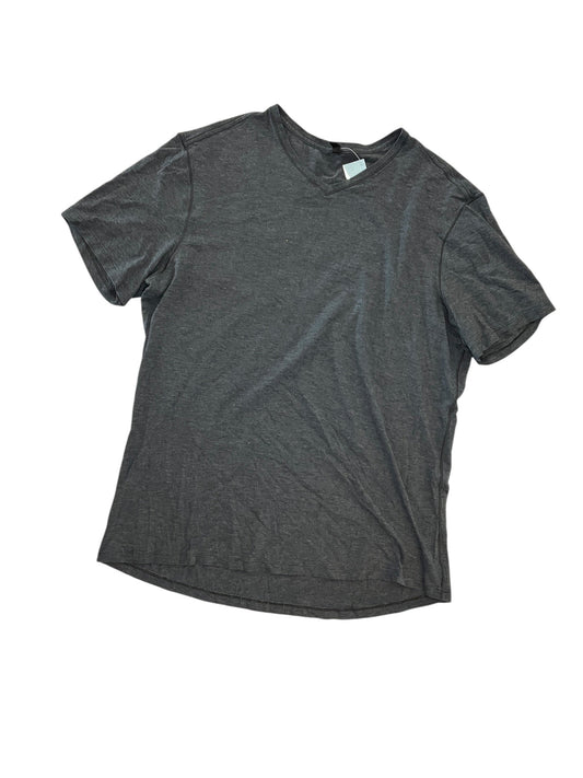 Athletic Top Ss By Lululemon In Grey, Size:Xl