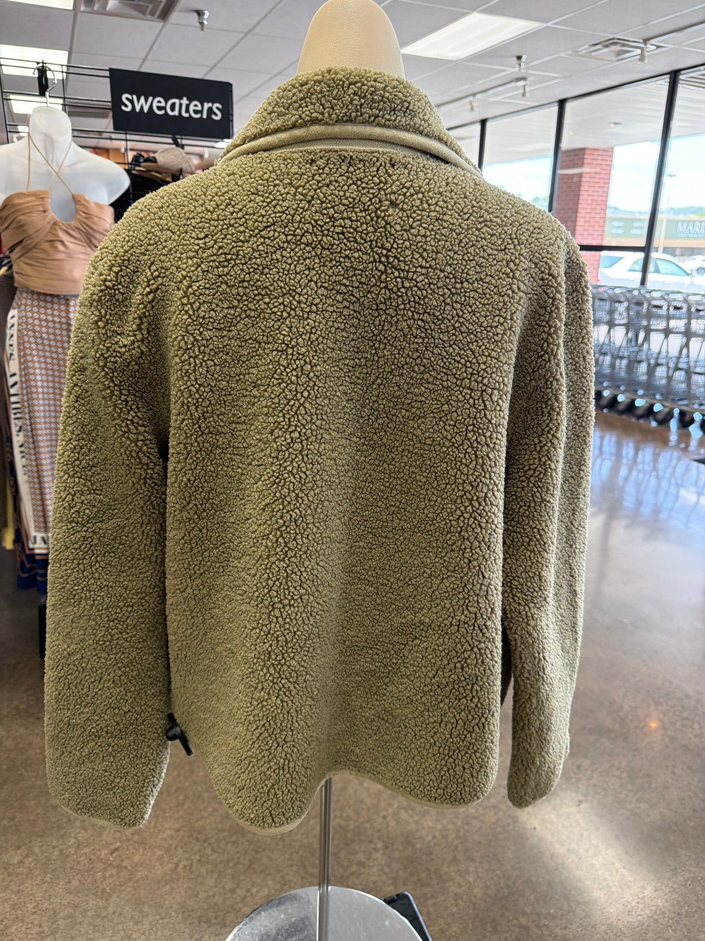 Jacket Fleece By Velvet By Graham & Spencer In Taupe, Size:M