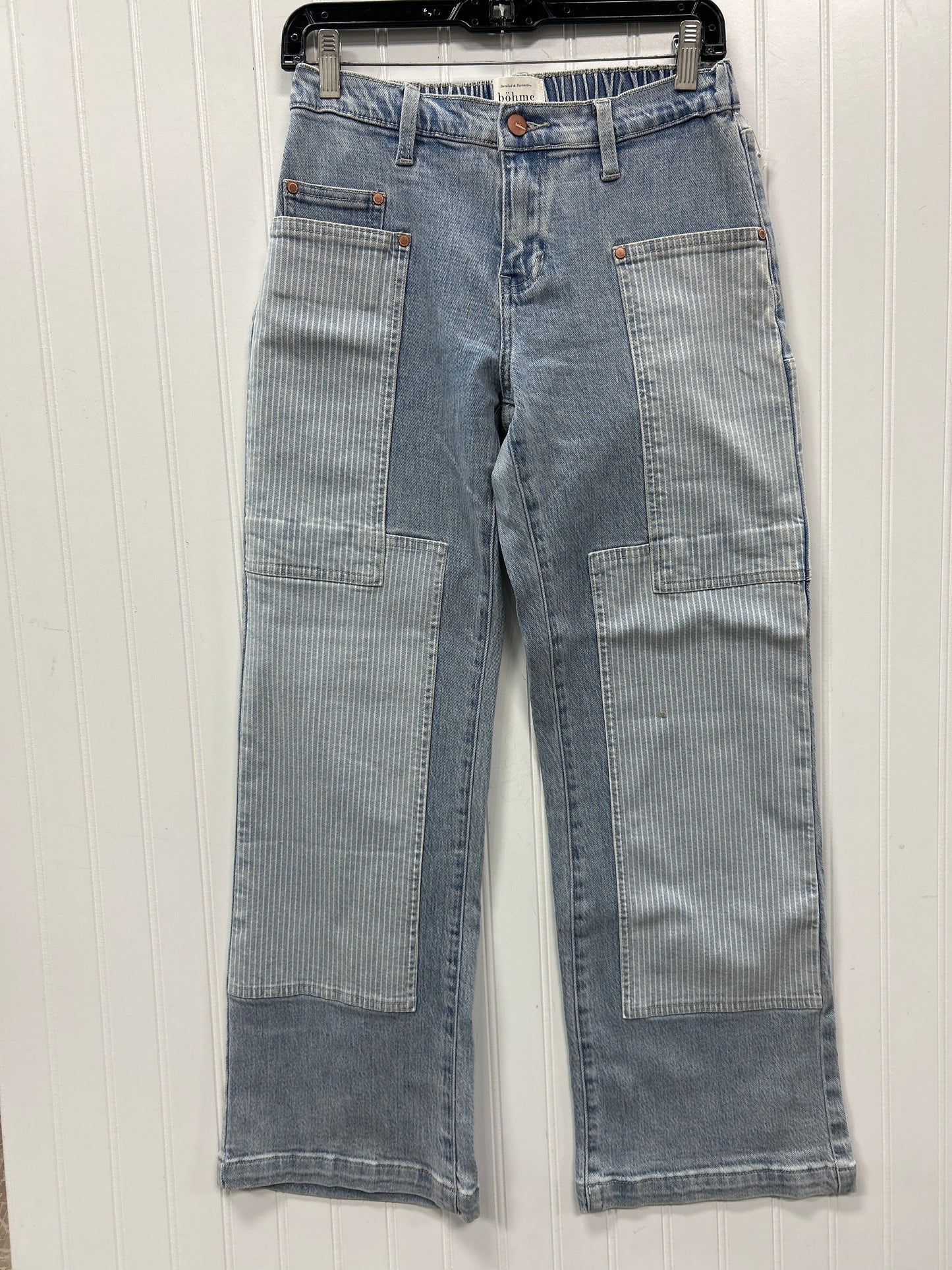 Jeans Wide Leg By Bohme In Blue, Size:24
