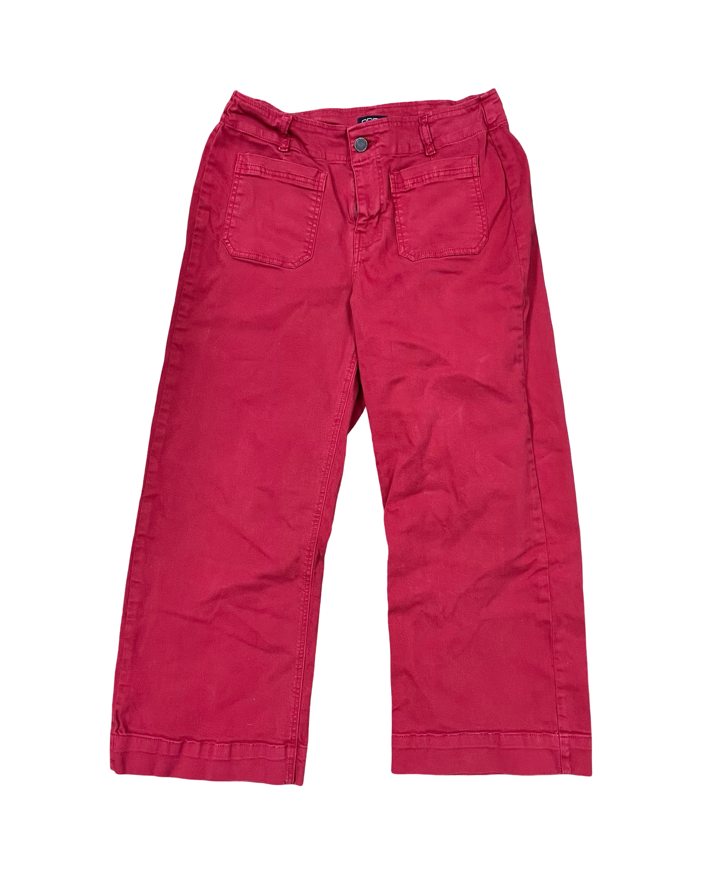 Jeans Wide Leg By Apny In Red, Size:10