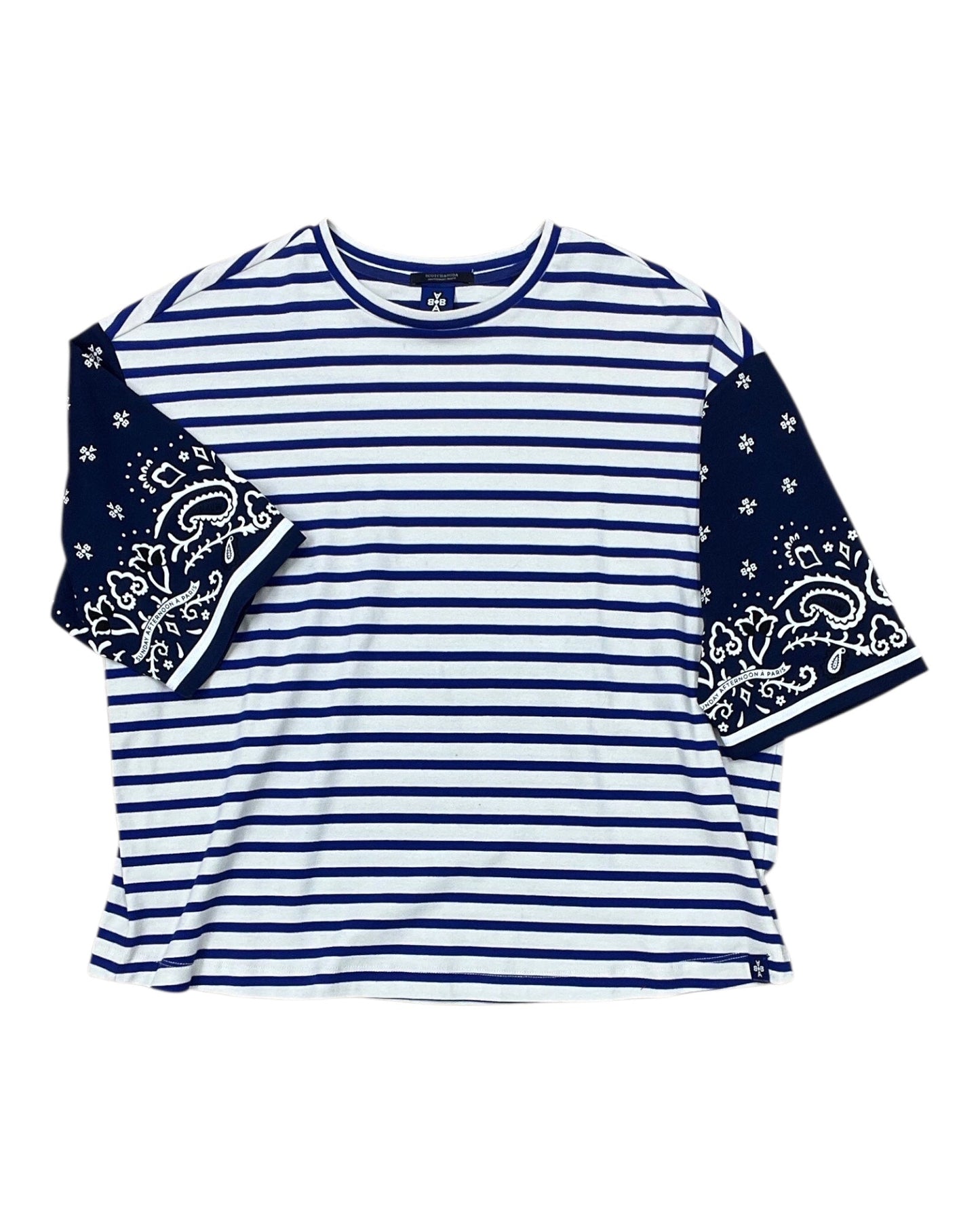 Top Ss By Scotch & Soda In Blue & White, Size:S