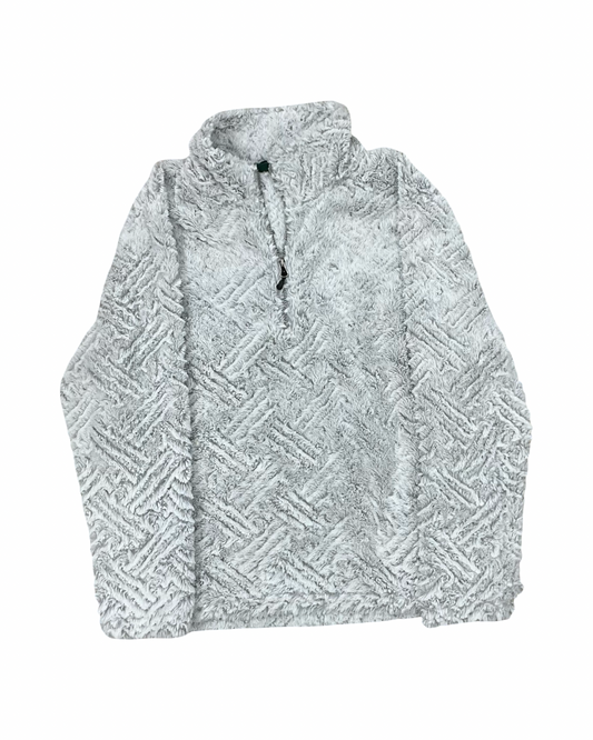 Sweatshirt Collar By Clothes Mentor In Grey, Size:L