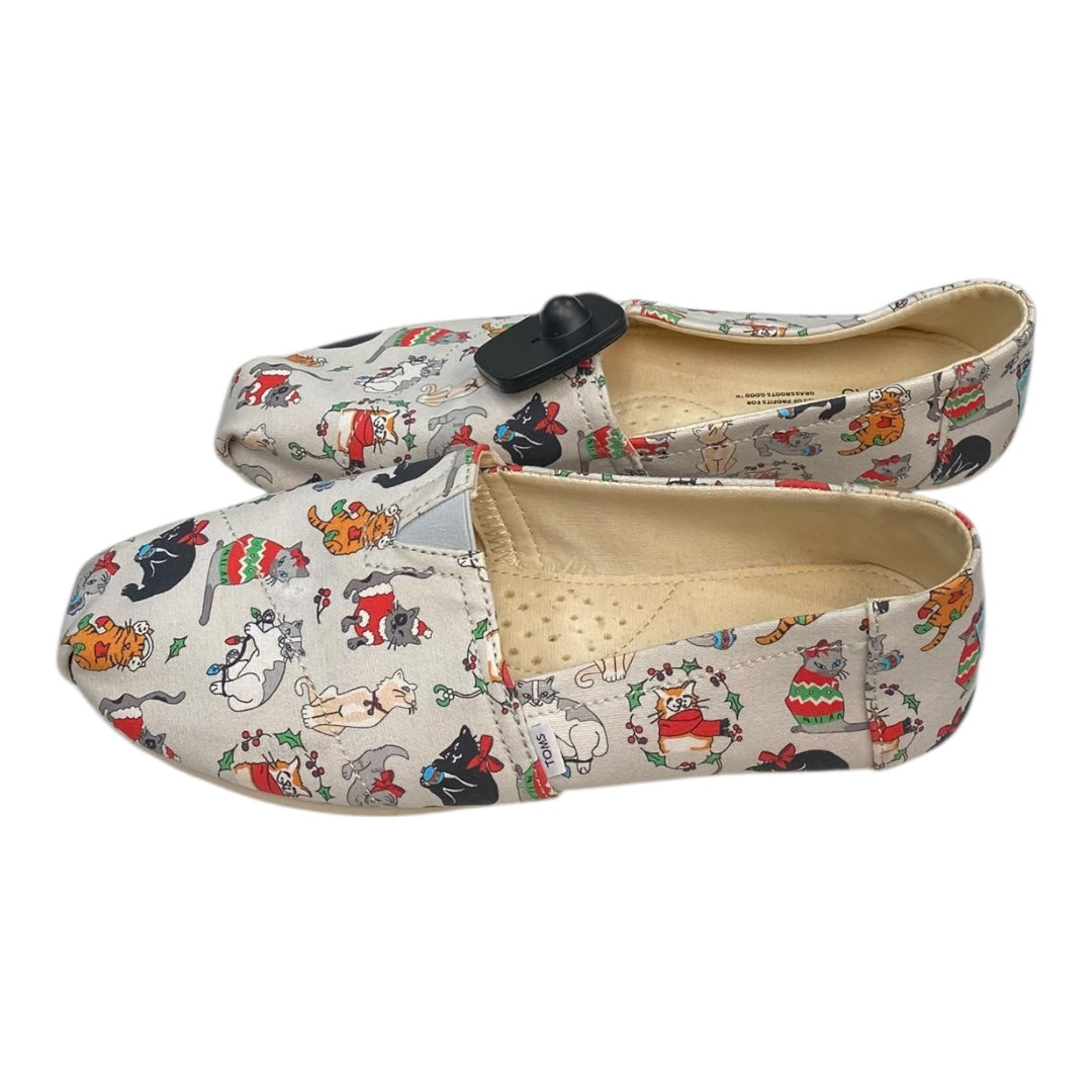 Shoes Flats By Toms In Multi, Size:9