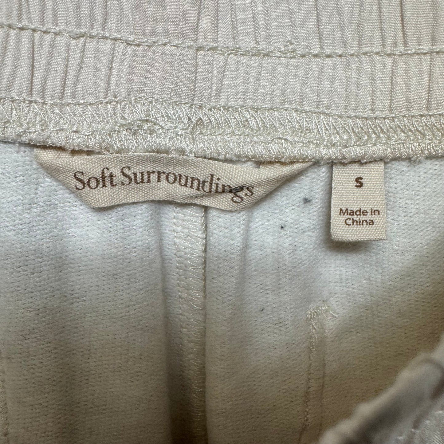 Lounge Set Pants By Soft Surroundings In Cream, Size: S
