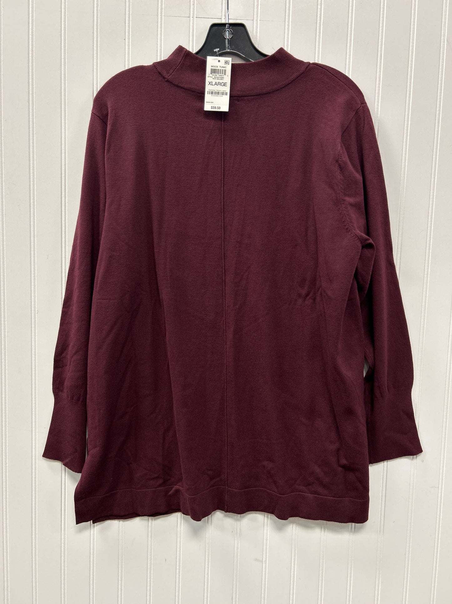 Top Ls By Alfani In Maroon, Size:Xl NWT