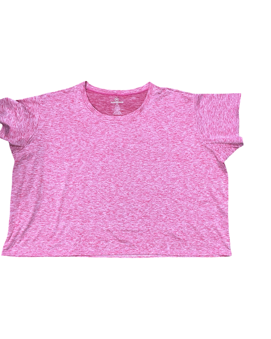 Athletic Top Ss By Clothes Mentor In Pink, Size:2X