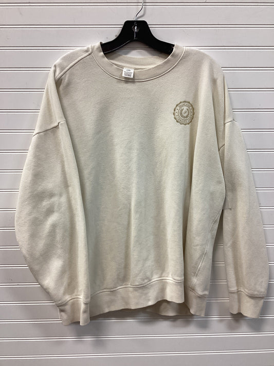 Sweatshirt Crewneck By Pink In Cream, Size:L