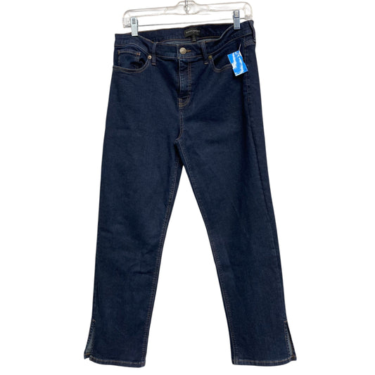 Jeans Cropped By Banana Republic In Blue Denim, Size:12