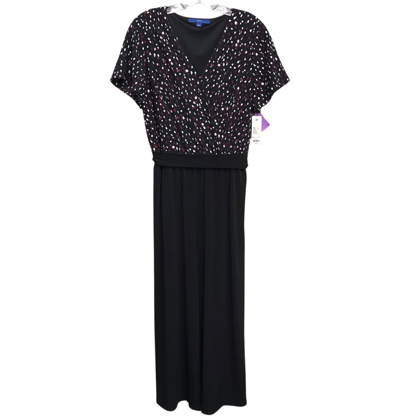 Jumpsuit By Apt 9 In Black, Size:L