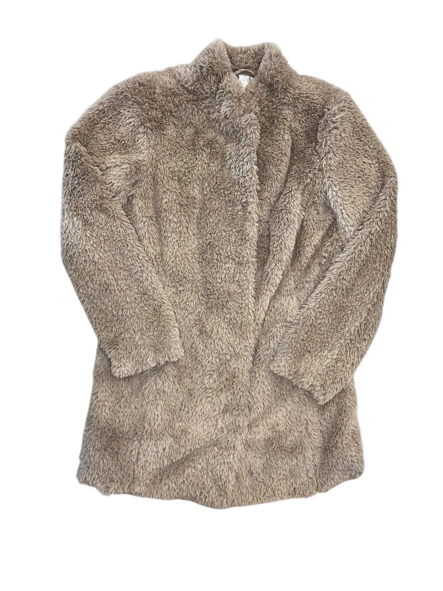 Jacket Faux Fur & Sherpa By Kenneth Cole In Taupe, Size:S