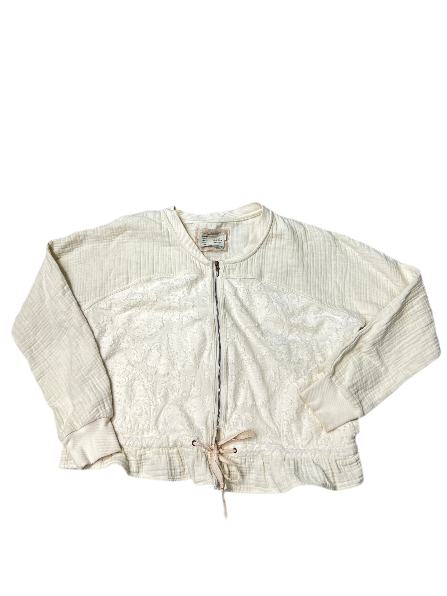 Jacket Other By Anthropologie In Cream, Size: M