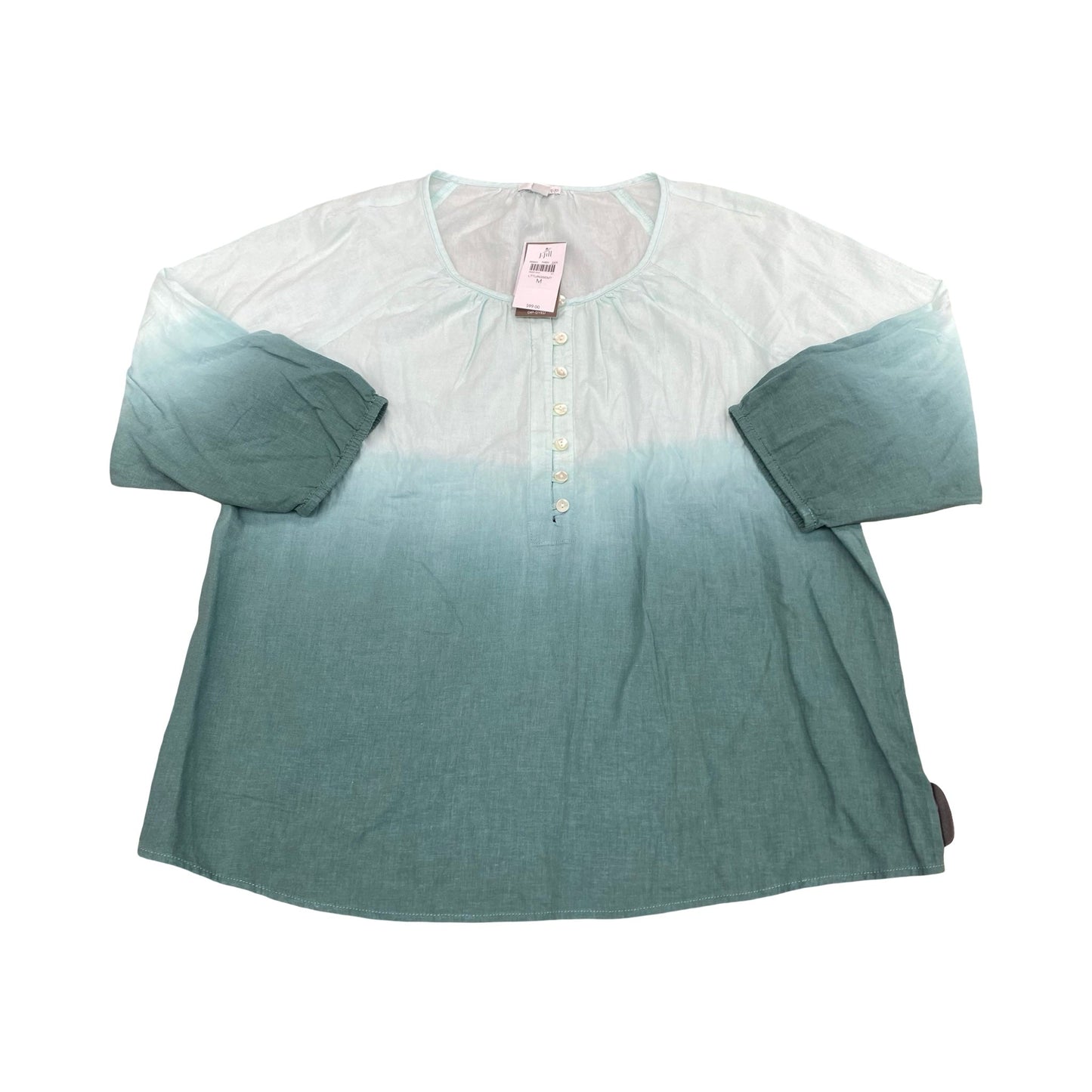 Top 3/4 Sleeve By Pure Jill In Blue, Size:M