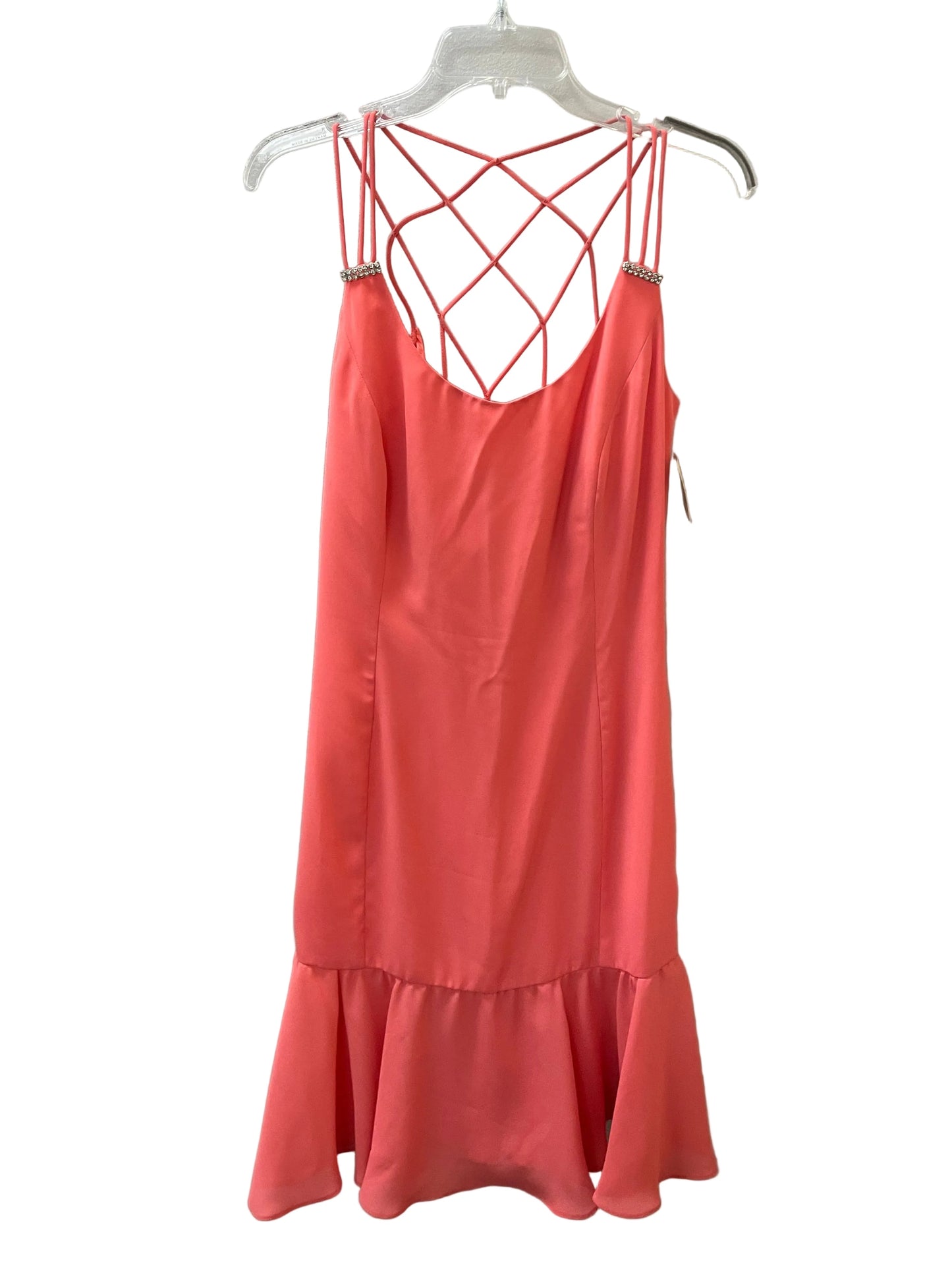 Dress Party Midi By Myles Studio In Coral, Size:12