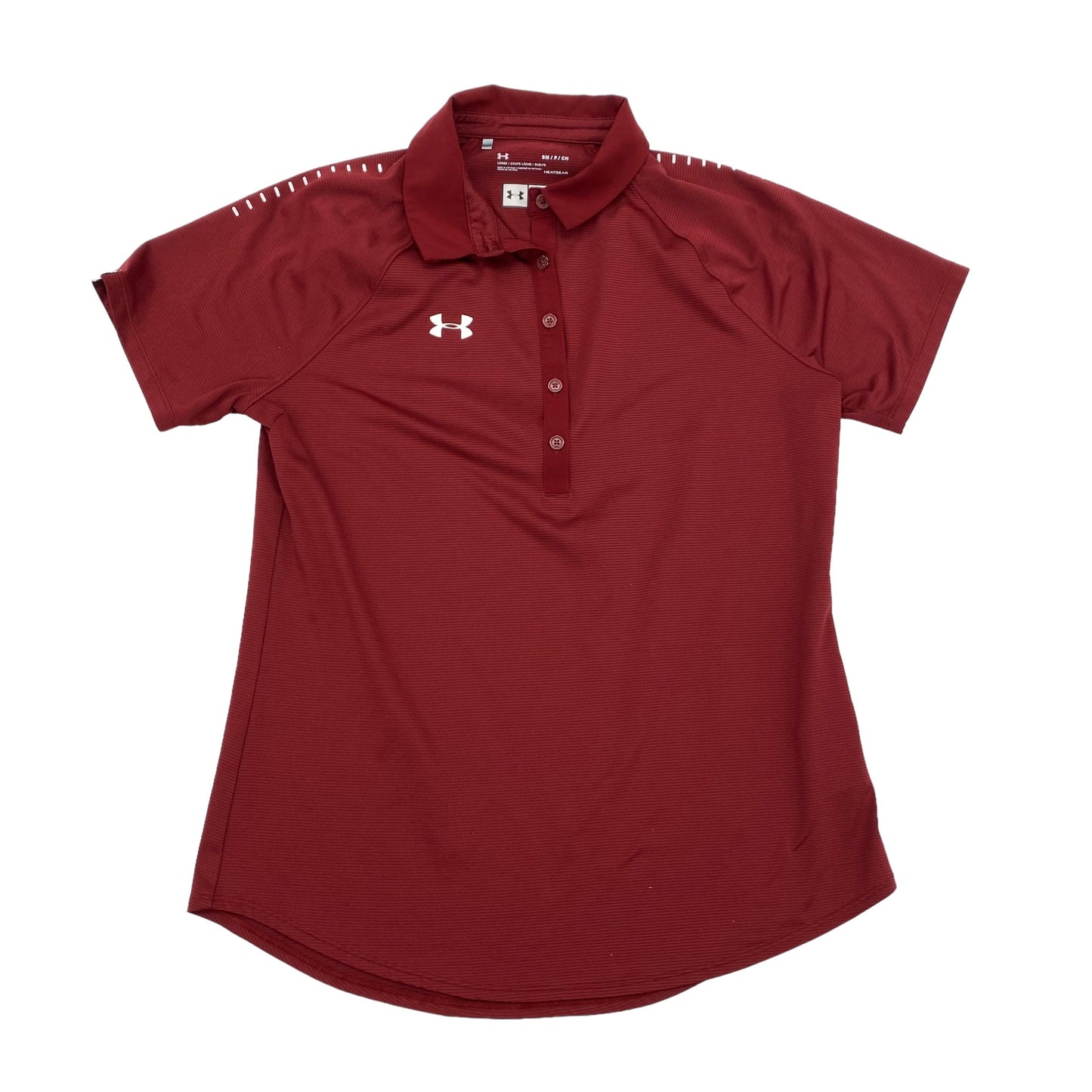 RED UNDER ARMOUR ATHLETIC TOP SS, Size S