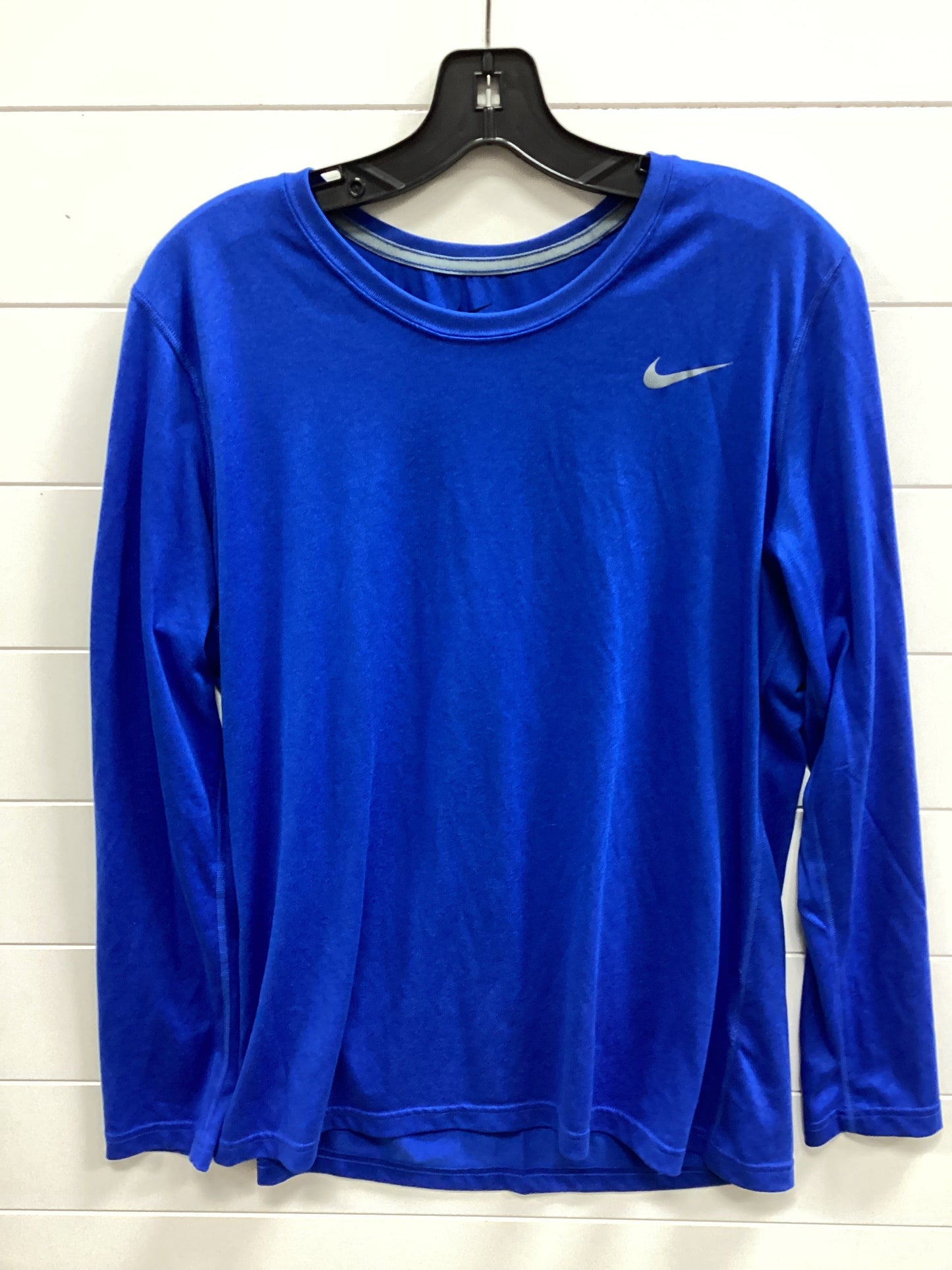 Athletic Top Ls Crewneck By Nike Apparel In Blue, Size:Xl
