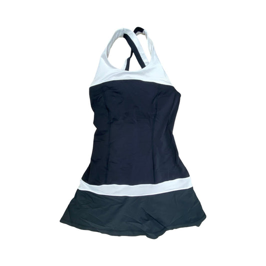 Athletic Dress By Lululemon In Black & White, Size:4