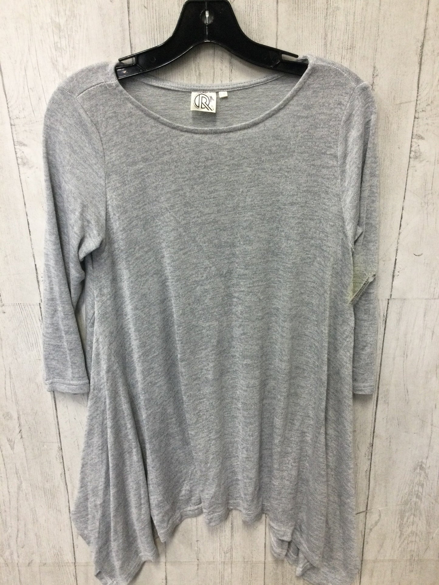 Tunic Ls By Chaser In Grey, Size:M