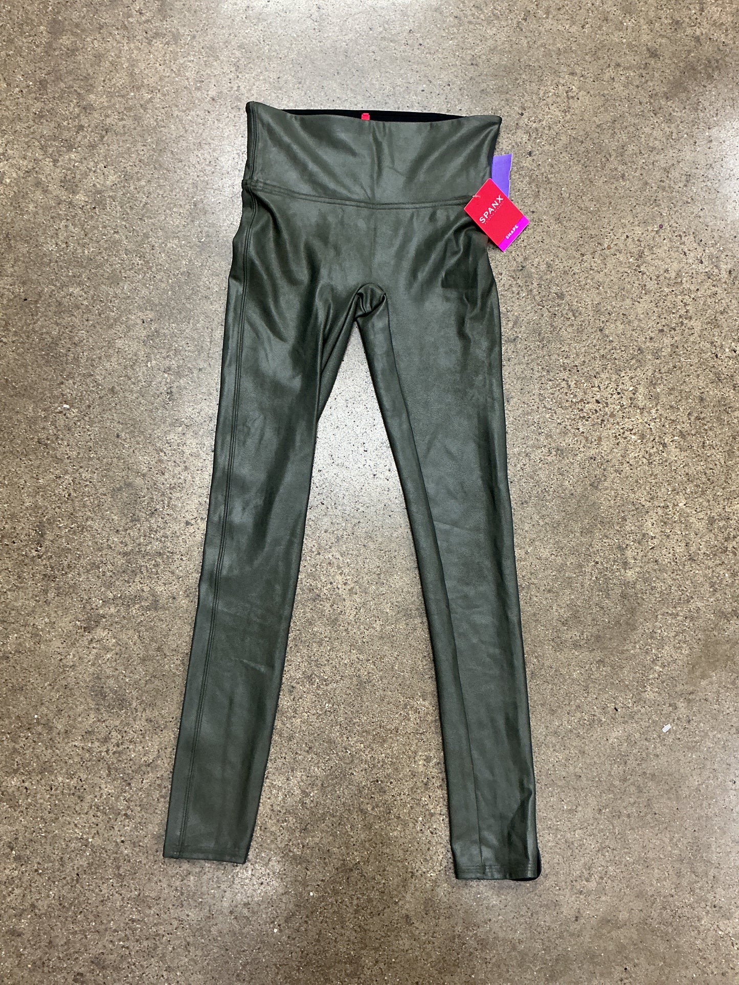 Athletic Leggings By Spanx In Green, Size:S
