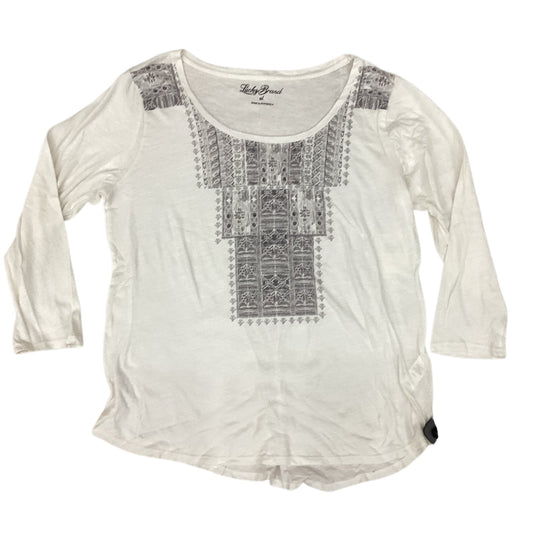 Top Ls By Lucky Brand In Cream, Size:Xl