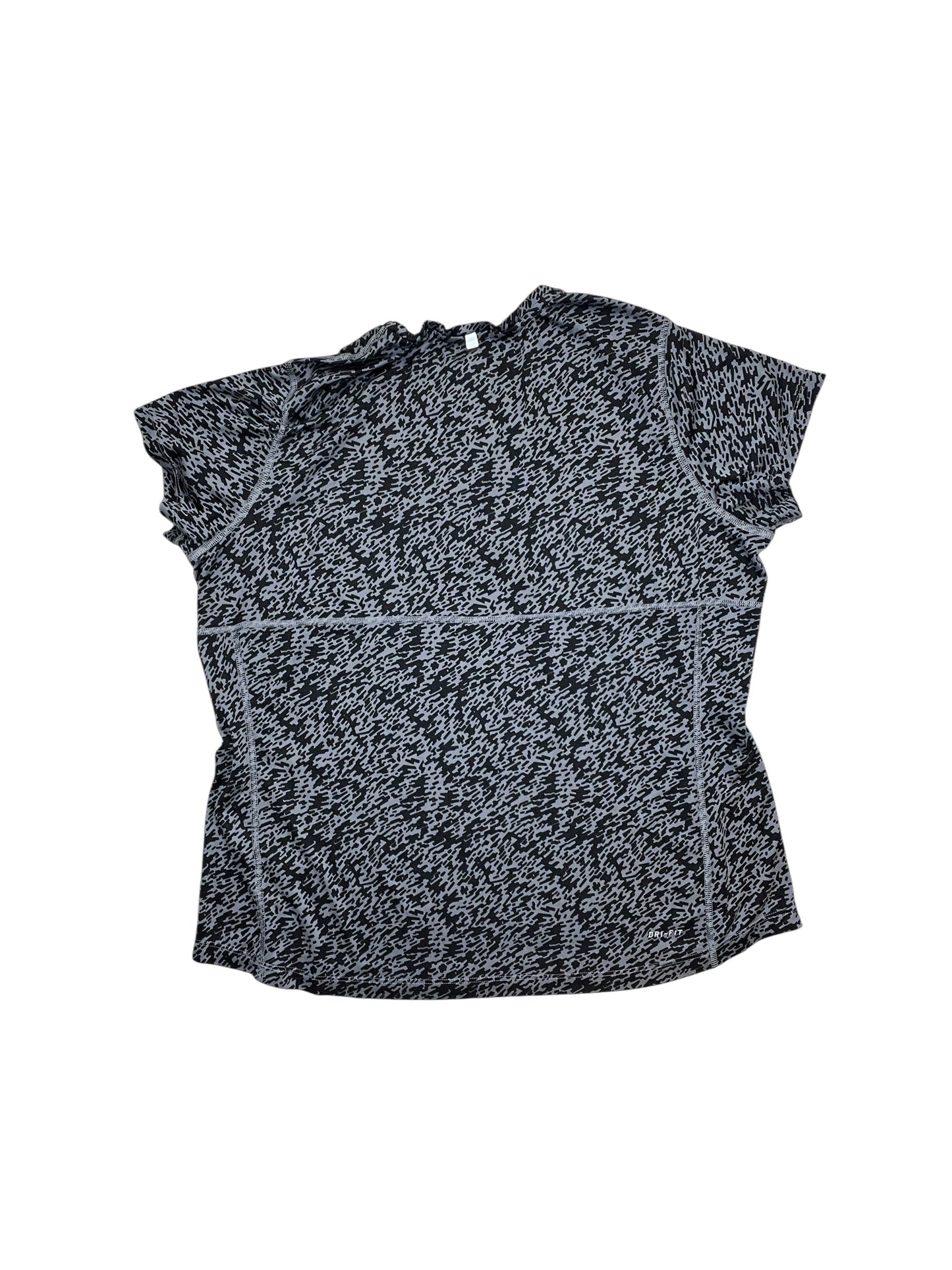 Athletic Top Ss By Nike Apparel In Animal Print, Size:Xl