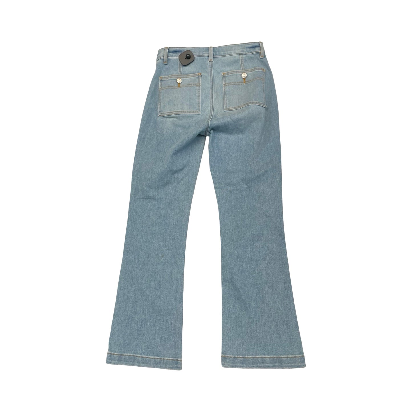 Jeans Cropped By Loft In Blue Denim, Size:2