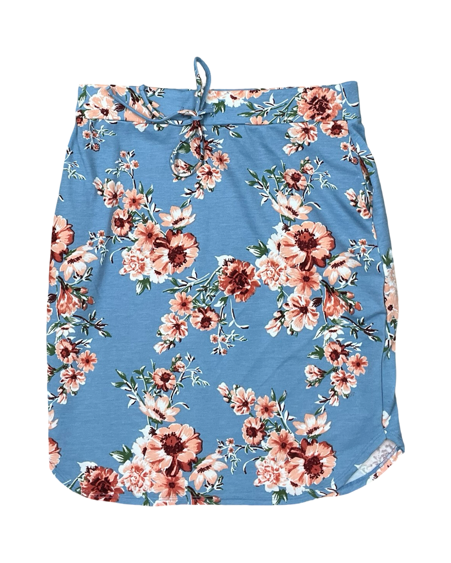 Skirt Midi By Lara In Blue, Size:Xl