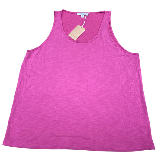 Top Sleeveless Basic By Green Envelope In Pink, Size:Xl