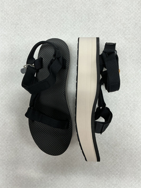 Sandals Flats By Teva In Black, Size:11