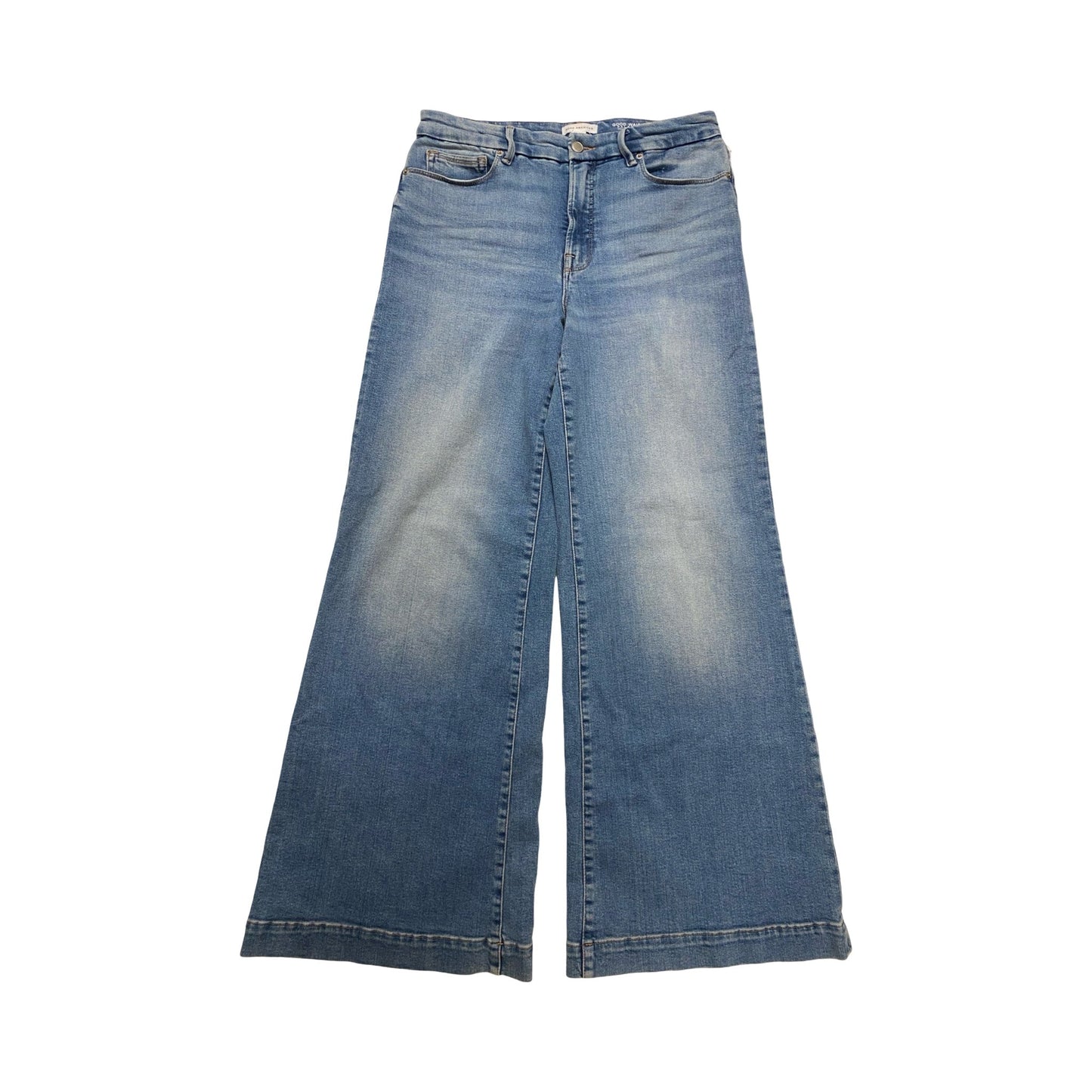 Jeans Wide Leg By Good American In Blue Denim, Size:12