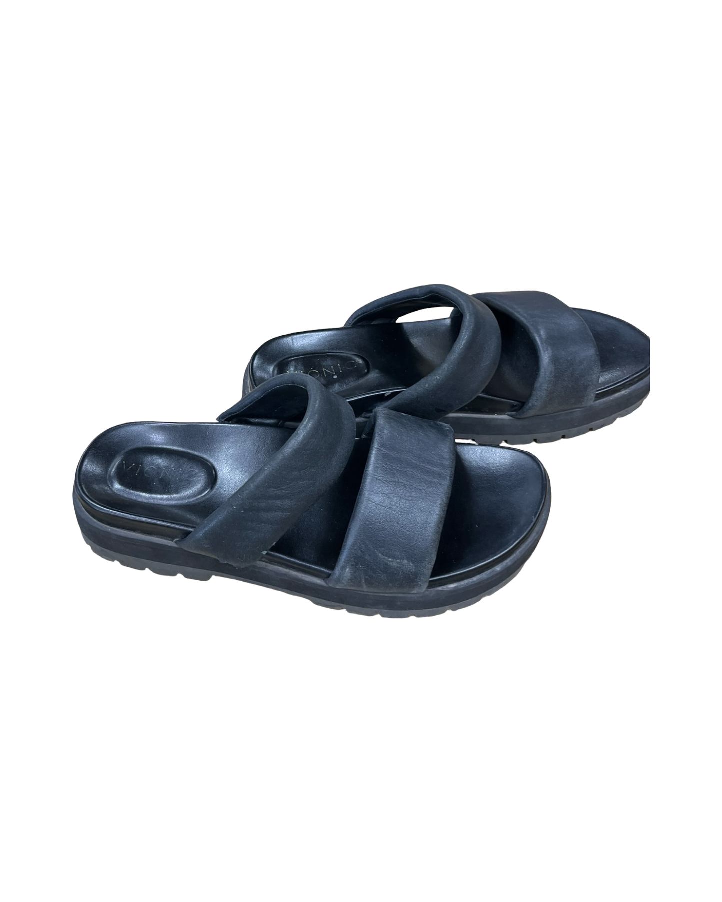Sandals Heels Platform By Vionic In Black, Size:10