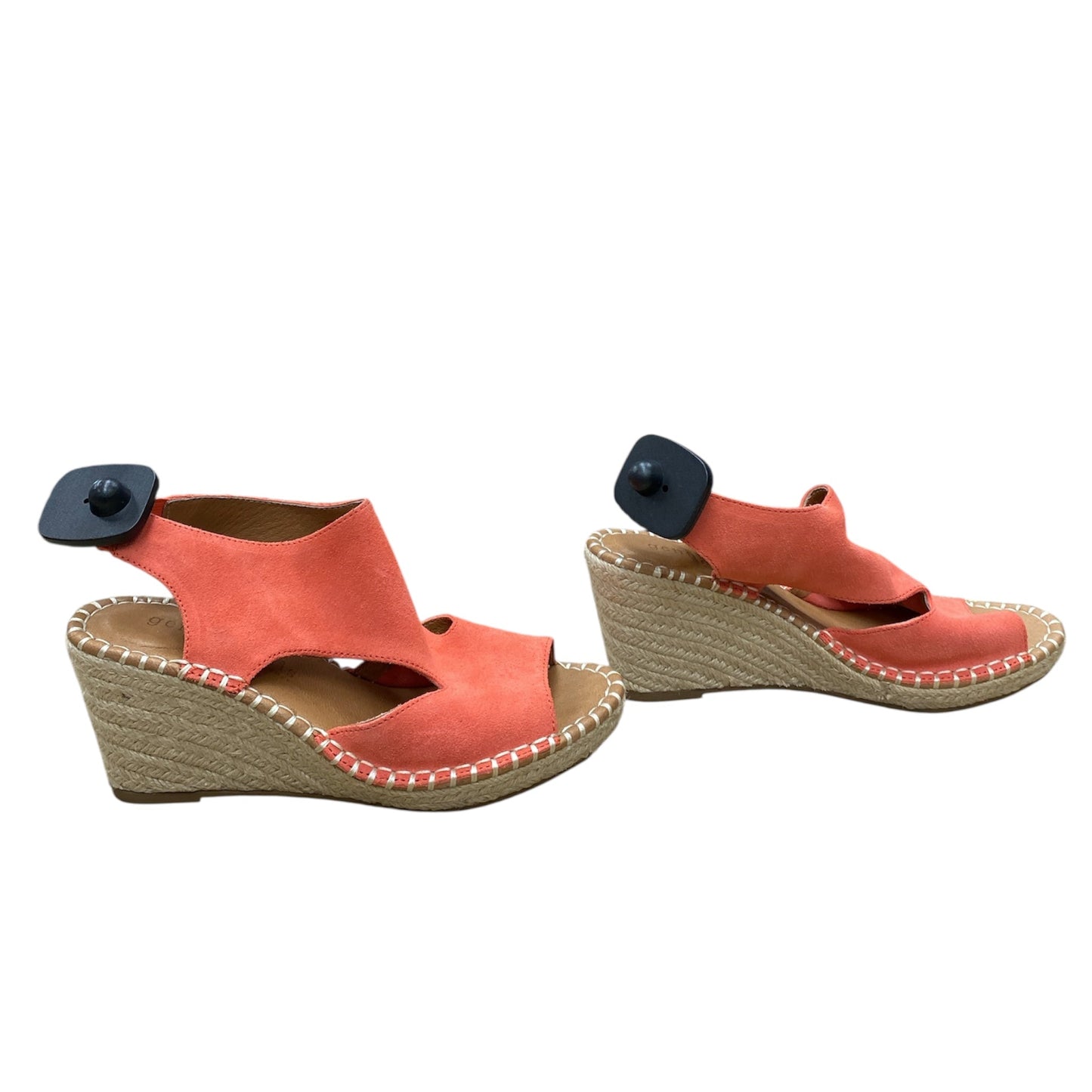 Shoes Heels Wedge By Gentle Souls In Peach, Size:7.5