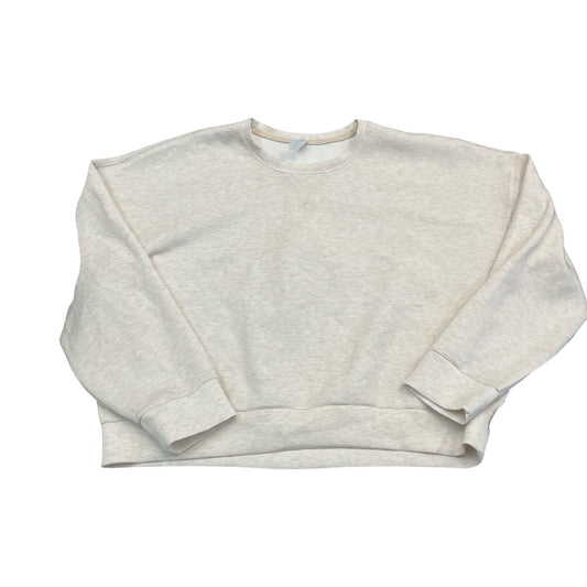 Sweatshirt Crewneck By Spanx In Cream, Size:2X