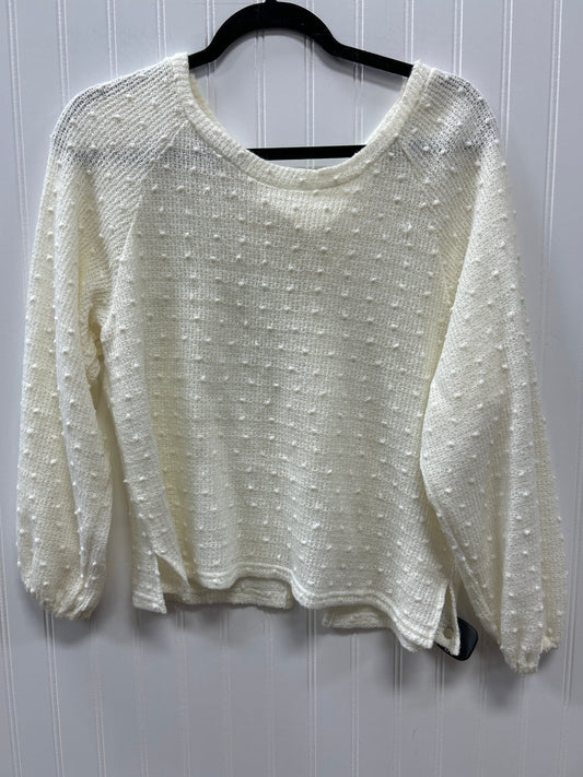 Top Ls By Blu Pepper In Cream, Size:Xs
