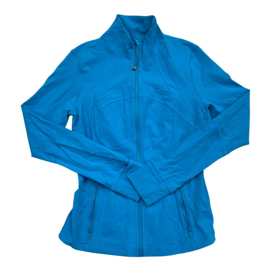 Athletic Jacket By Lululemon In Blue, Size:4P
