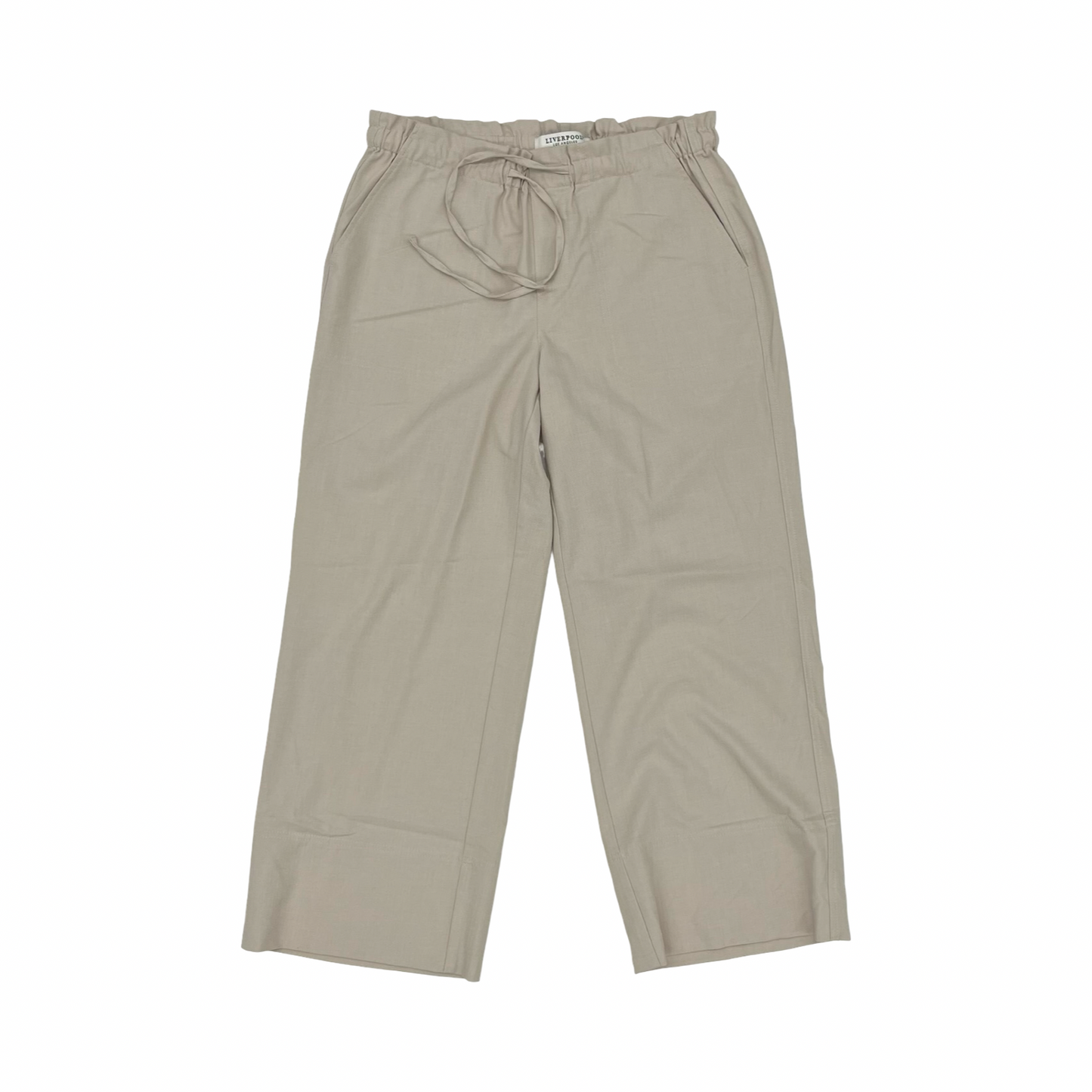 Pants Wide Leg By Liverpool In Tan, Size:M