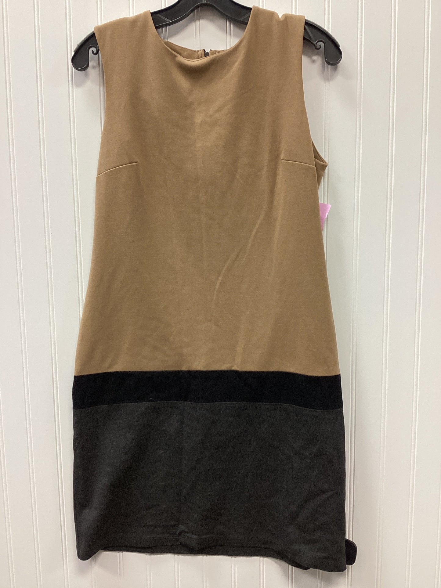 Dress Work By Cmb In Tan, Size:M