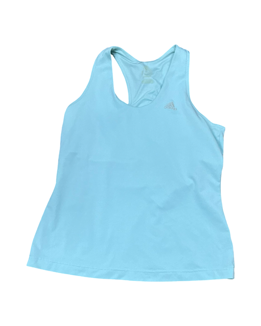 Athletic Tank Top By Adidas In Teal, Size:M